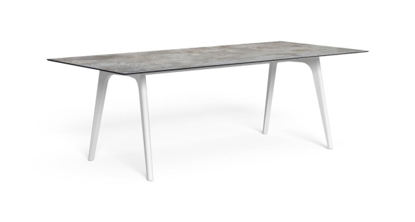 Talenti CleoSoft Alu Esstisch – Moderner Outdoor-Esstisch aus Aluminium mit Zementfaserplatte